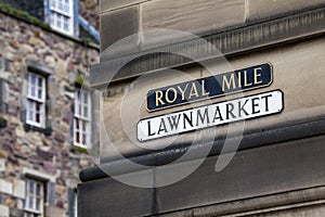 Lawnmarket on The Royal Mile