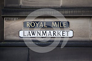 Lawnmarket on The Royal Mile