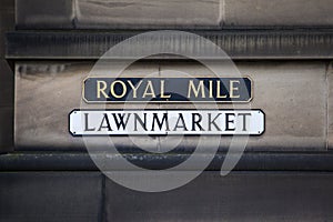 Lawnmarket on The Royal Mile photo