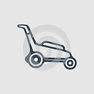 Lawnmower monogram logo