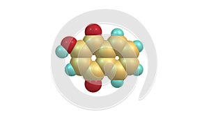 Lawsone molecule rotating video Full HD