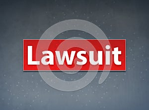 Lawsuit Red Banner Abstract Background