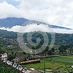 Lawu mountain with a height of 3265 above sea level