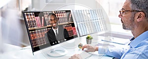 Lawyer Or Attorney Legal Videoconference photo