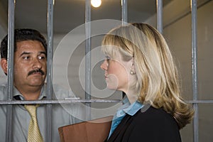 Lawyer With Criminal Behind Bars