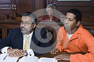 Lawyer And Criminal In Court