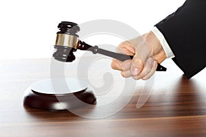 Lawyer deliver a judgement