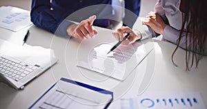 Lawyer Hand Document Review