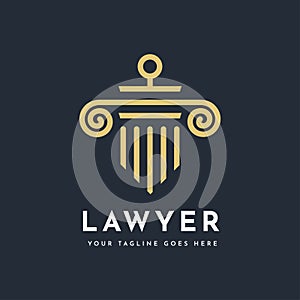 Lawyer logo template | Legal | Balance