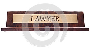 Lawyer name plate