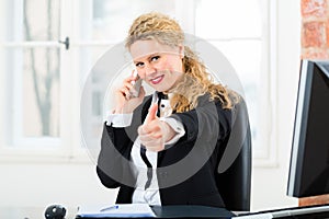 Lawyer in office sitting on the computer