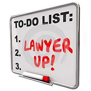 Lawyer Up To Do List Hire Attorney Legal Problem Lawsuit photo