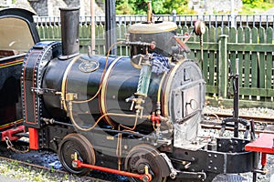 Laxey, Isle of Man, June 15, 2019.The Great Laxey Mine Railway was originally constructed to serve the Isle of Man`s Great Laxey