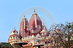 Laxminarayan Mandir, also known as the Birla Mandir, is a Hindu temple in Delhi, India. The temple, inaugurated by Mahatma Gandhi
