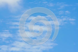 Layer of cloud sheet groups patterns on bright bluesky background photo