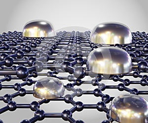 layer of graphene film was formed at the interface between gallium and the substrate