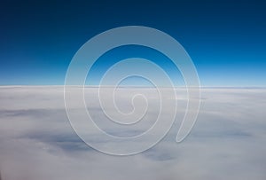 Layer of high altitude cirrostratus cloud photo