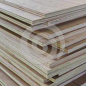 Layer of Industrial Plywood as background