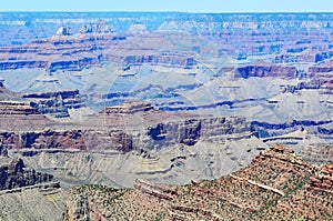 Layered Bands of Red Rock, Grand Canyon National Park, Arizona, USA
