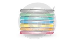 Layered Banners Infographic Template Design