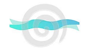 Layered Blue Wavy Line Pattern Vector Illustration, vector design Generative AI