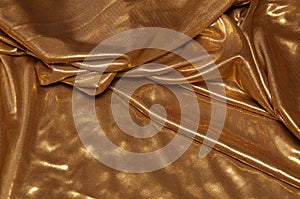 Layered gold fabric background