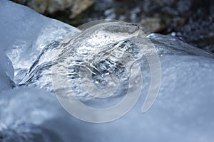 Ice Structure On River