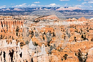 Layered limestone hoodos at Bryce Canyon National Park