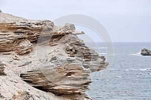 Layered Limestone Outcropping