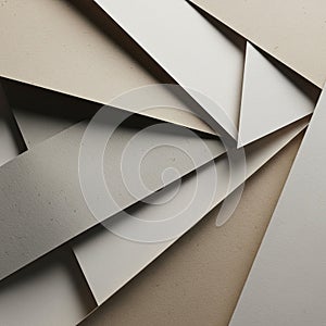 Forms sharp angles and lines, creating a dynamic sense of depth