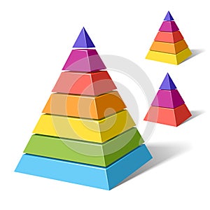 Layered pyramids photo