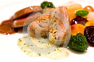 Layered Quail Breast