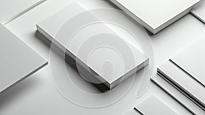 Layered rectangular panels create a modern composition, emphasizing geometry, structure, and the beauty of simplicity