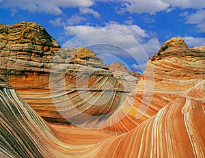 Layered sandstone from the area of Paria Canyon-Vermillion Cliffs