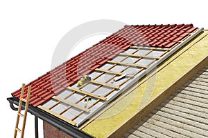 Layered scheme of roofing works