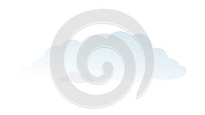 Layered Sky Clouds - Atmospheric Background Element, vector design Generative AI