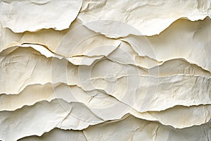 Layered torn paper texture with rough edges and shadows creating depth