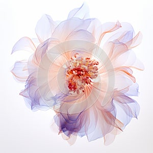 Layered Translucent Flower: A Calm And Meditative Phenomenology Design photo