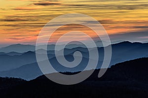 Layers of the Blue Ridge Mountains