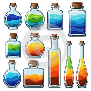 Layers emulate a gradient effect showcasing a creative and artistic