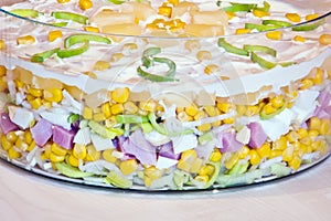 Layers of layer salad