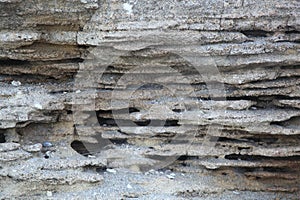 Layers of limestone