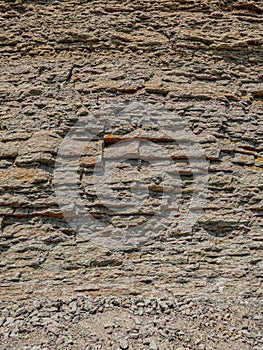 Layers of limestone of Ordovician period photo