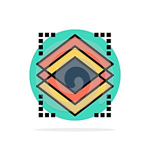 Layers, Object, Layer, Server Abstract Circle Background Flat color Icon
