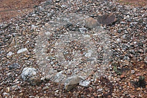 Layers of Quartzite at Rock Hawk Effigy Mound