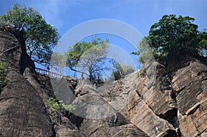 Layers of rock formation