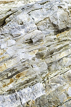 Layers of Sedimentary Ocean Rock