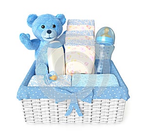 Layette for baby boy photo