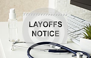 layoff notice with Ground suit of Doctor