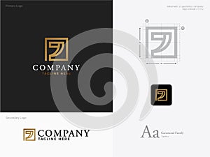 Elegan Luxury Mature Company Logo Template of Initial J photo